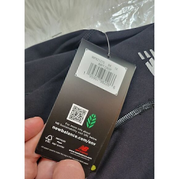 New Balance Active Dry Running Plus Cropped Impact Tights Midrise Size 1X - Picture 11 of 13